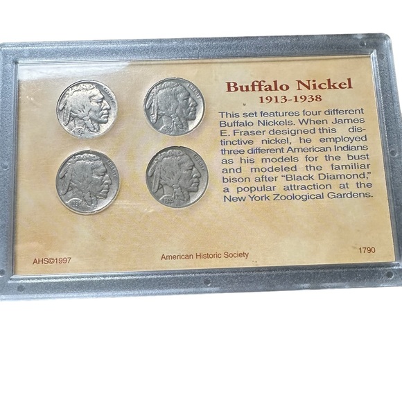 Coins of The American Frontier Buffalo Nickel Collection Dates 1930, 35, 36, 37 - Picture 3 of 16